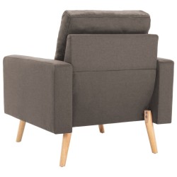 Fauteuil Taupe Tissu 
