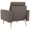 Fauteuil Taupe Tissu 