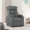 Fauteuil inclinable électrique Gris foncé Tissu 