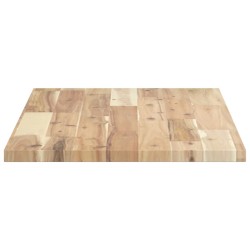 Dessus de table 80x40x2 cm rectangulaire bois massif d'acacia 