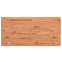 Dessus de table 80x40x1,5 cm rectangulaire bois massif de hêtre 