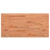 Dessus de table 80x40x1,5 cm rectangulaire bois massif de hêtre 
