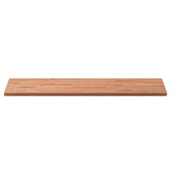 Dessus de table 80x40x1,5 cm rectangulaire bois massif de hêtre 