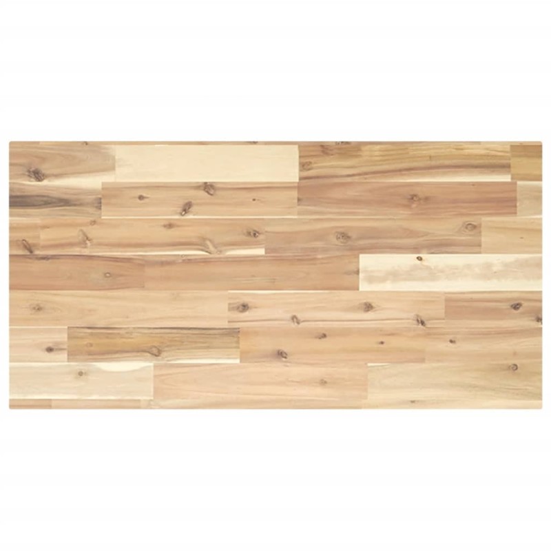 Dessus de meuble de salle de bain non traité bois d'acacia 
