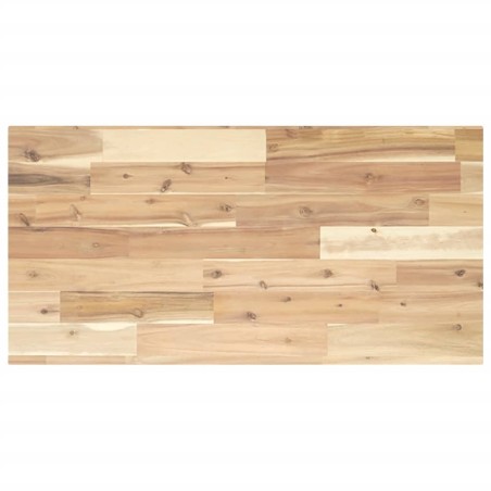 Dessus de meuble de salle de bain non traité bois d'acacia 