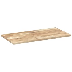 Dessus de meuble de salle de bain non traité bois d'acacia 