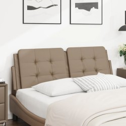 Coussin de tête de lit cappuccino 120 cm similicuir 