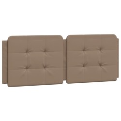 Coussin de tête de lit cappuccino 120 cm similicuir 