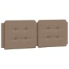 Coussin de tête de lit cappuccino 120 cm similicuir 