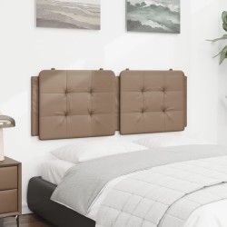 Coussin de tête de lit cappuccino 120 cm similicuir 