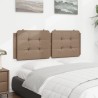 Coussin de tête de lit cappuccino 120 cm similicuir 
