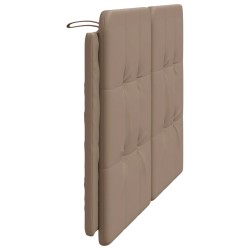 Coussin de tête de lit cappuccino 120 cm similicuir 
