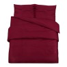 Ensemble de housse de couette Bordeaux 200x200 cm Coton 