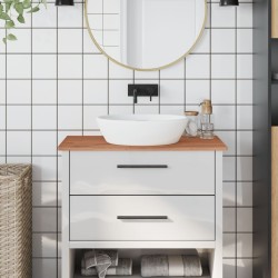 Comptoir de salle de bain 80x40x1,5 cm bois massif de hêtre 
