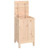 Boîte à linge 44x44x76 cm Bois massif de pin 