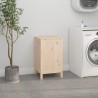 Boîte à linge 44x44x76 cm Bois massif de pin 