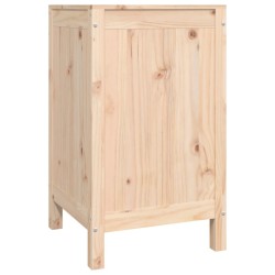 Boîte à linge 44x44x76 cm Bois massif de pin 