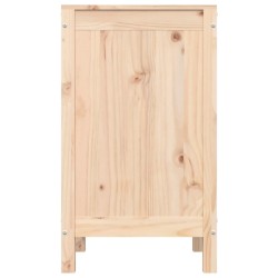 Boîte à linge 44x44x76 cm Bois massif de pin 