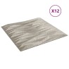Panneaux muraux 12 pcs béton 50x50 cm XPS 3 m² pierre 