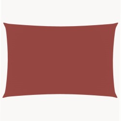 Voile de parasol tissu oxford rectangulaire 2x5 m terre cuite 