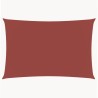 Voile de parasol tissu oxford rectangulaire 2x5 m terre cuite 
