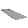 Coussin de chaise longue gris 180x60x4 cm tissu oxford 