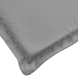 Coussin de chaise longue gris 180x60x4 cm tissu oxford 