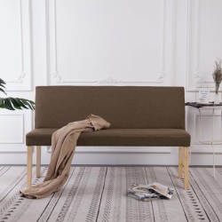 Banc 139,5 cm Marron Polyester 