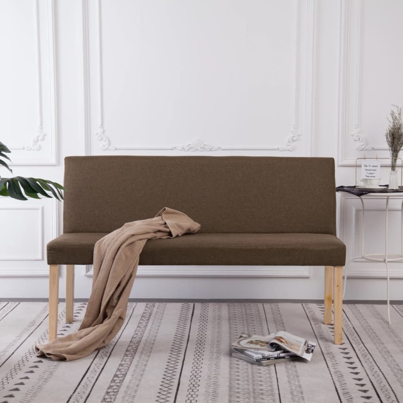 Banc 139,5 cm Marron Polyester Banc 139,5 cm Marron Polyester