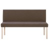 Banc 139,5 cm Marron Polyester 