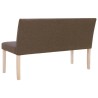 Banc 139,5 cm Marron Polyester 