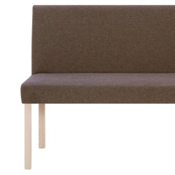 Banc 139,5 cm Marron Polyester 