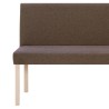 Banc 139,5 cm Marron Polyester 
