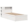 Cadre de lit sans matelas blanc 90x190 cm bois de pin massif 