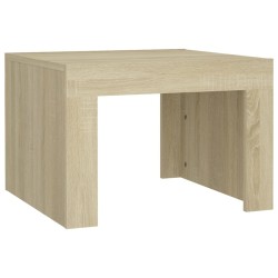 Table basse Chêne sonoma 50x50x35 cm Bois d'ingénierie 