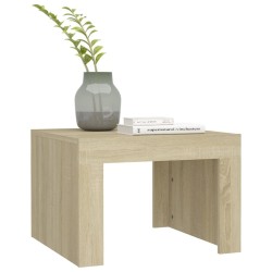 Table basse Chêne sonoma 50x50x35 cm Bois d'ingénierie 