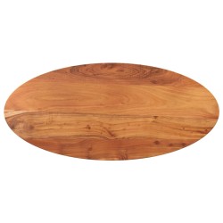 Dessus de table 100x40x3,8 cm ovale bois massif d'acacia 