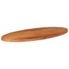 Dessus de table 100x40x3,8 cm ovale bois massif d'acacia 
