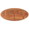 Dessus de table 100x40x3,8 cm ovale bois massif d'acacia 