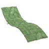 Coussin de chaise longue à motif de feuilles tissu oxford 