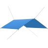 Bâche d'extérieur 4x4 m Bleu 