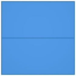 Bâche d'extérieur 4x4 m Bleu 