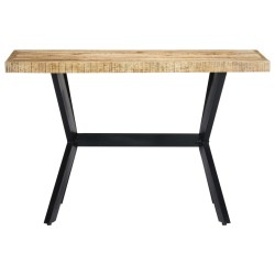 Table à manger 120x60x75 cm Bois de manguier massif brut 