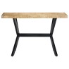 Table à manger 120x60x75 cm Bois de manguier massif brut 