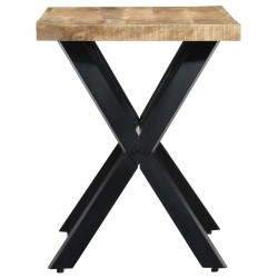 Table à manger 120x60x75 cm Bois de manguier massif brut 