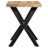 Table à manger 120x60x75 cm Bois de manguier massif brut 
