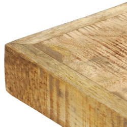 Table à manger 120x60x75 cm Bois de manguier massif brut 