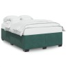 Cadre de lit sans matelas vert foncé 160x200 cm velours 
