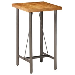 Table de bar Teck recyclé massif 60x60x107 cm 