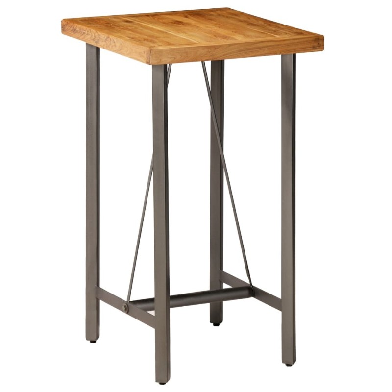 Table de bar Teck recyclé massif 60x60x107 cm Table de bar Teck recyclé massif 60x60x107 cm